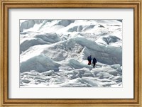 Climbers Return to Base Camp from Khumbu Icefall climbing, Mt Everest Fine Art Print