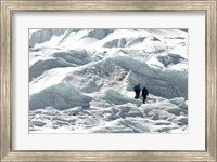 Climbers Return to Base Camp from Khumbu Icefall climbing, Mt Everest Fine Art Print