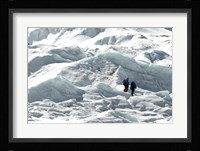 Climbers Return to Base Camp from Khumbu Icefall climbing, Mt Everest Fine Art Print