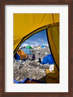 Tents of Mountaineers , Mt Everest, Nepal Fine Art Print