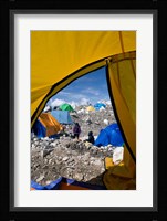 Tents of Mountaineers , Mt Everest, Nepal Fine Art Print
