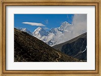 The Everest Base Camp Trail snakes along the Khumbu Valley, Nepal Fine Art Print