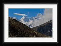 The Everest Base Camp Trail snakes along the Khumbu Valley, Nepal Fine Art Print