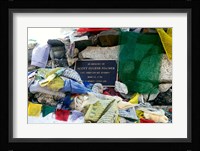 Chorten with in prayer flags, Mt Everest, Nepal Fine Art Print