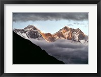 Nepal, Sagarmatha NP, Mt Everest, Lotse and Nuptse Fine Art Print