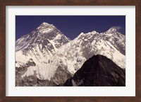 Mt. Everest seen from Gokyo Valley, Sagarnatha National Park, Nepal. Fine Art Print