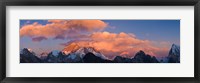 Snowcapped Mountain Peaks, Mt Everest Fine Art Print