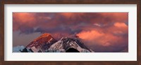 Snowcapped Mountain Peaks, Mt Everest, Himalayas Fine Art Print