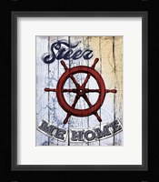 Shipwheel Framed Print
