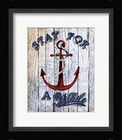 Stay Anchor Framed Print