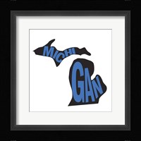 Michigan Letters Fine Art Print