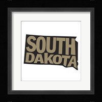 South Dakota Letters Fine Art Print