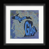 Michigan on Pattern Fine Art Print