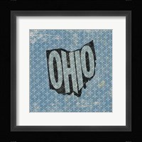 Ohio on Pattern Fine Art Print