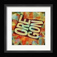 Oregon on Pattern Fine Art Print