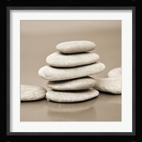 Zen Pebbles III Framed Print