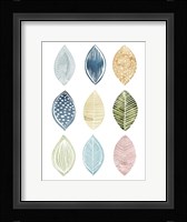 Patterned Leaves I Framed Print
