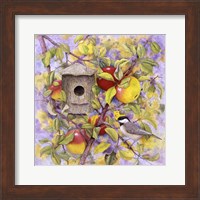 Chickadee & Apples Fine Art Print