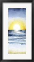 Layered Sunset Triptych II Framed Print