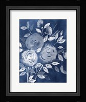 Cyanotype Roses I Framed Print