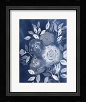 Cyanotype Roses II Framed Print