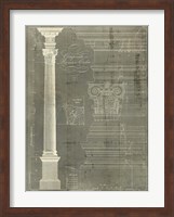 Column Blueprint I Fine Art Print