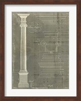 Column Blueprint II Fine Art Print