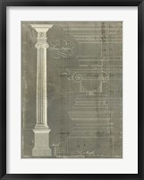 Column Blueprint II Fine Art Print
