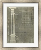 Column Blueprint III Fine Art Print