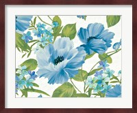 Summer Poppies Blue Fine Art Print