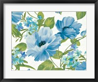 Summer Poppies Blue Fine Art Print