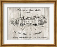 Chateau Chambort on Wood Fine Art Print