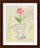 Teacup Floral II on Print Fine Art Print