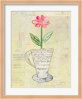 Teacup Floral II on Print Fine Art Print