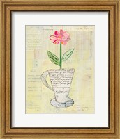 Teacup Floral II on Print Fine Art Print