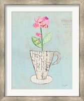 Teacup Floral III on Print Fine Art Print