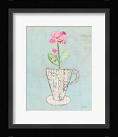 Teacup Floral III on Print Framed Print
