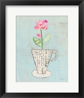 Teacup Floral III on Print Framed Print