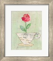 Teacup Floral I on Print Fine Art Print