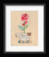 Teacup Floral IV on Print Framed Print