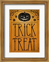 Vintage Halloween Trick or Treat Fine Art Print