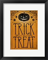 Vintage Halloween Trick or Treat Fine Art Print