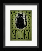 Vintage Halloween Spooky Framed Print