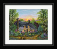 Sunset Cottage Fine Art Print