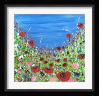 Roses And Poppies Fine Art Print