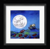 Moon Gazing Together Fine Art Print