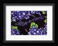 Wine O'Clock Grapes Fine Art Print
