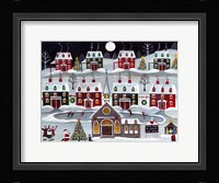 A Child is Born Christmas Skating Village Fine Art Print