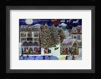 Christmas Eve Santa In House Fine Art Print