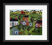 Amish Folk Art Quilts Fine Art Print